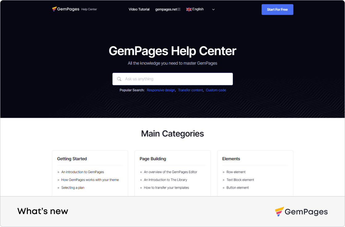 GemPages Help Center